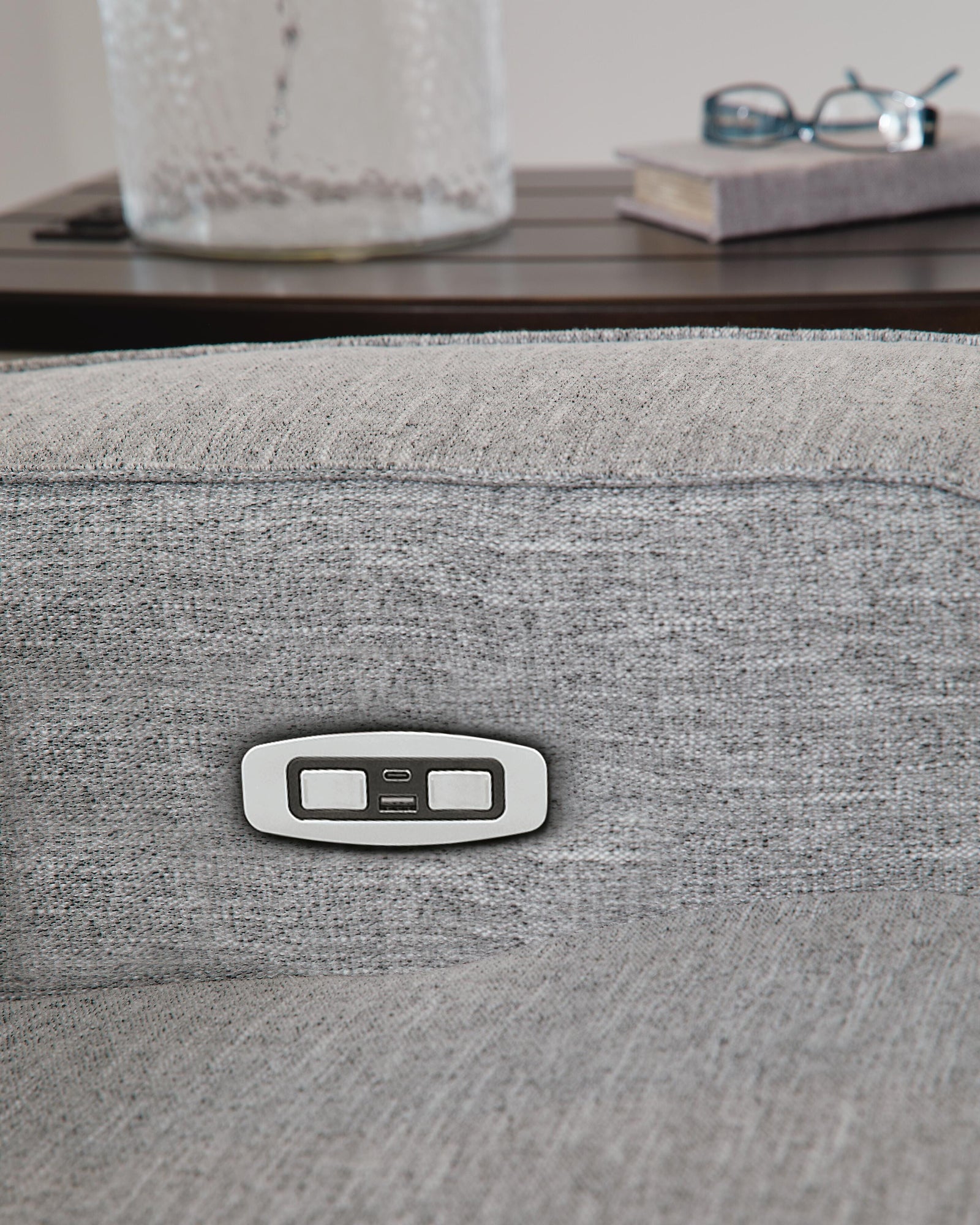 Biscoe Power Reclining Sofa - Dark Gray (7)