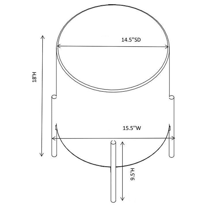Coaster Furniture 905495 Basye Round Upholstered Ottoman Ivory