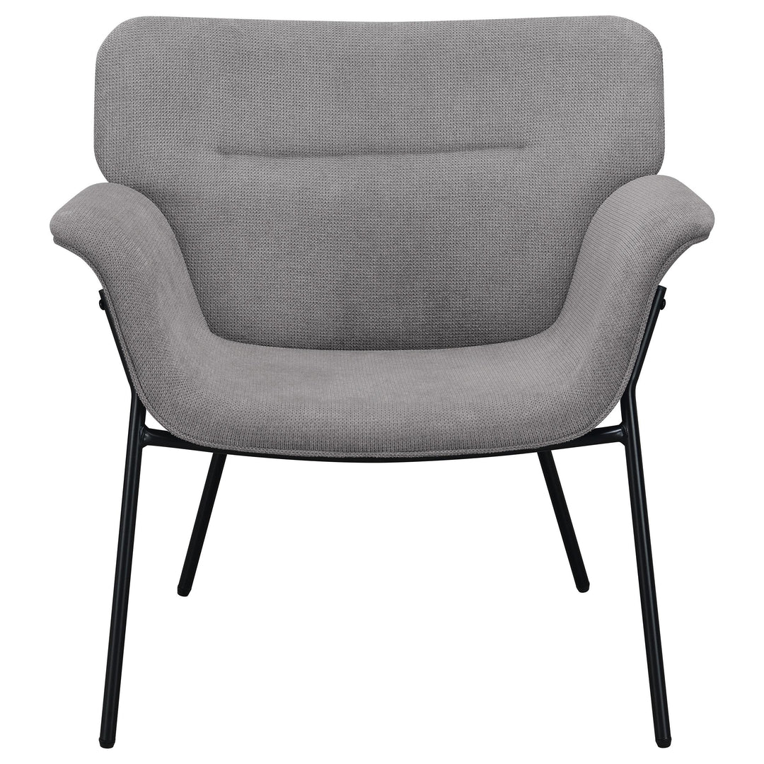 Coaster Furniture 905614 Davina Upholstered Flared Arm Accent Chair Ash Grey