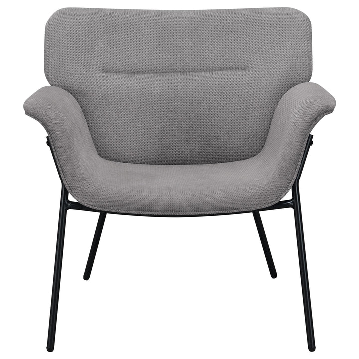 Coaster Furniture 905614 Davina Upholstered Flared Arm Accent Chair Ash Grey