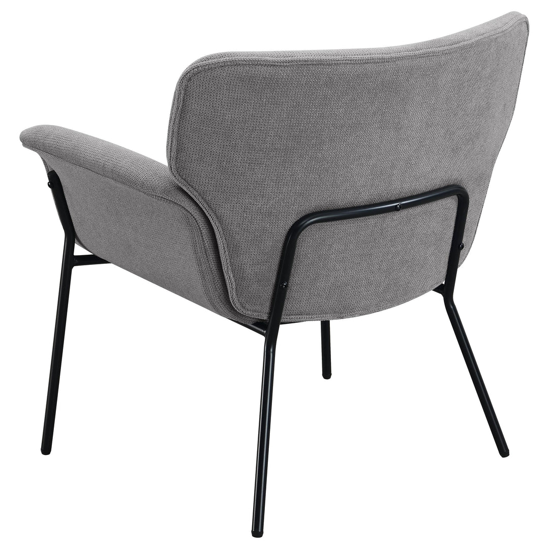 Coaster Furniture 905614 Davina Upholstered Flared Arm Accent Chair Ash Grey
