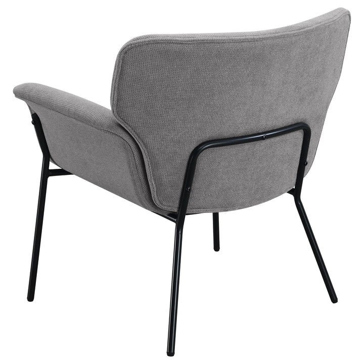 Coaster Furniture 905614 Davina Upholstered Flared Arm Accent Chair Ash Grey