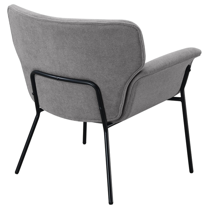 Coaster Furniture 905614 Davina Upholstered Flared Arm Accent Chair Ash Grey