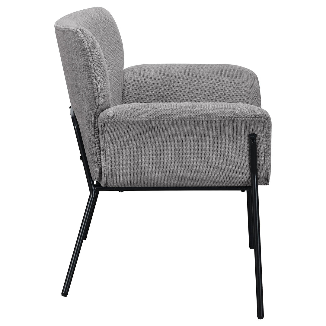 Coaster Furniture 905614 Davina Upholstered Flared Arm Accent Chair Ash Grey