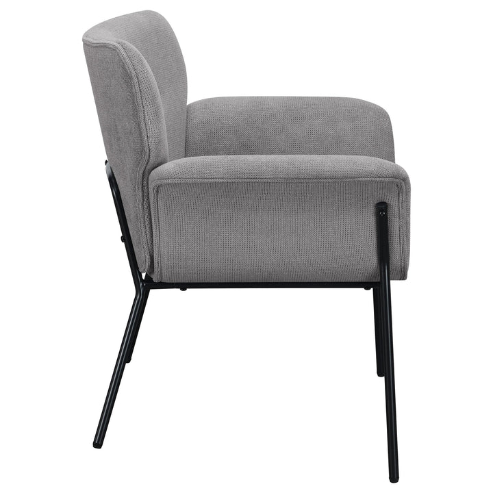 Coaster Furniture 905614 Davina Upholstered Flared Arm Accent Chair Ash Grey