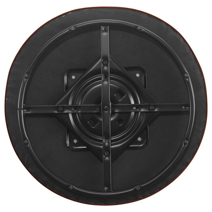 Coaster Furniture 905631 Joyce Upholstered Barrel Back Swivel Chair Burnt Orange