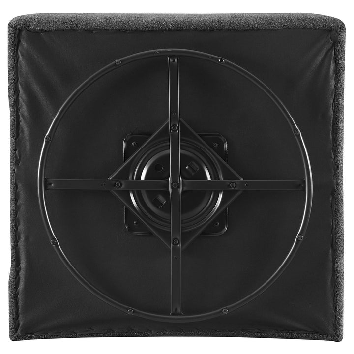 Coaster Furniture 905713 Cobie Upholstered Armless Swivel Chair Dark Charcoal