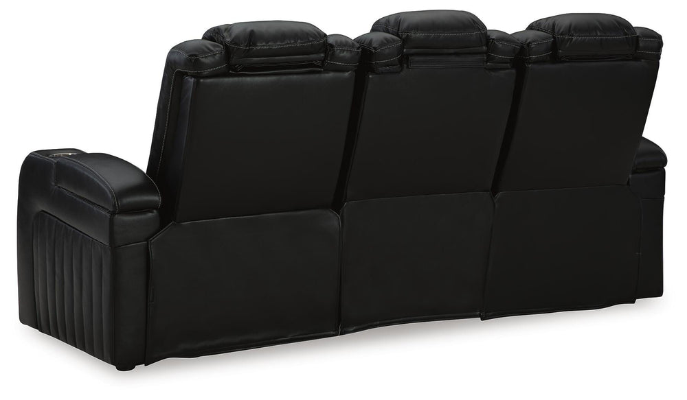 Caveman Den Power Reclining Sofa - Black (6)