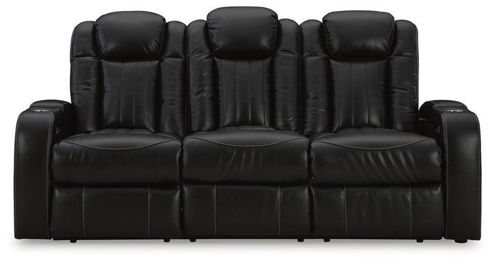 Caveman Den Power Reclining Sofa - Black (4)