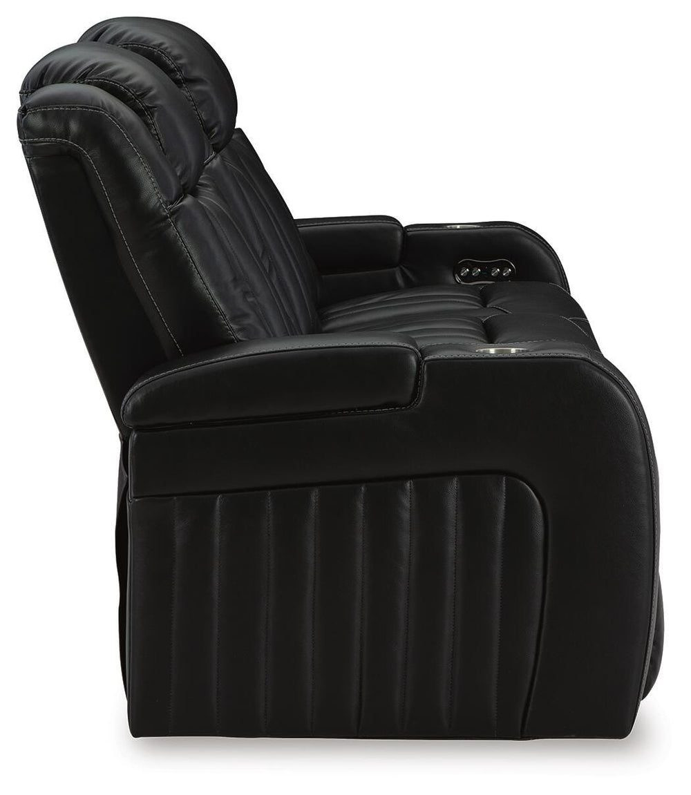 Caveman Den Power Reclining Sofa - Black (5)