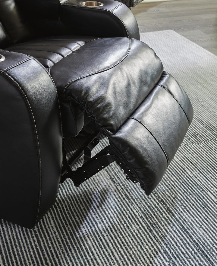 Caveman Den Power Reclining Sofa - Black (12)