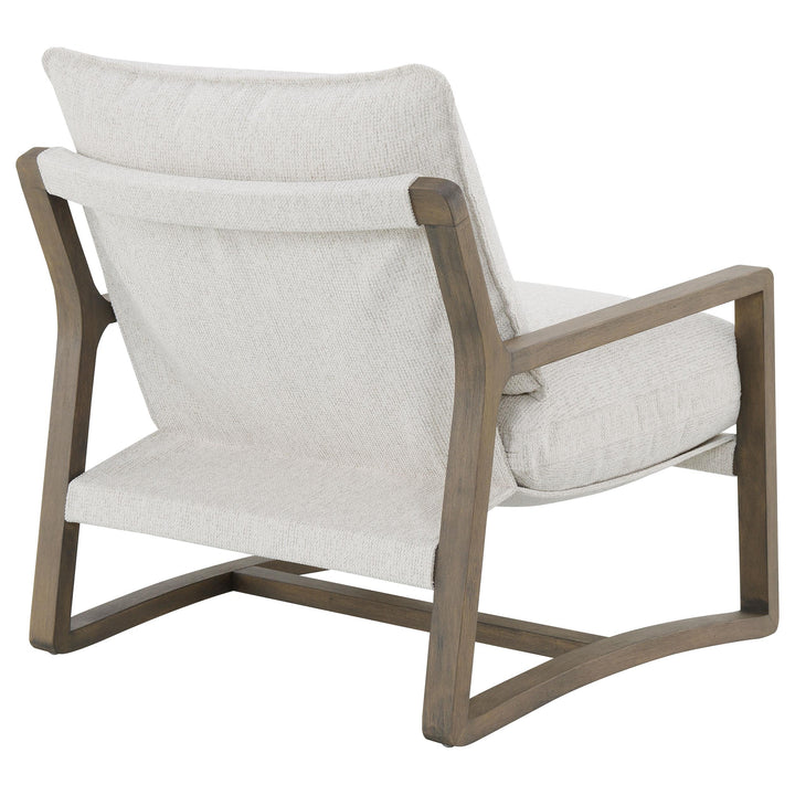 Coaster Furniture 907509 Geneva Boucle Upholstered Wood Arm Accent Chair Sand