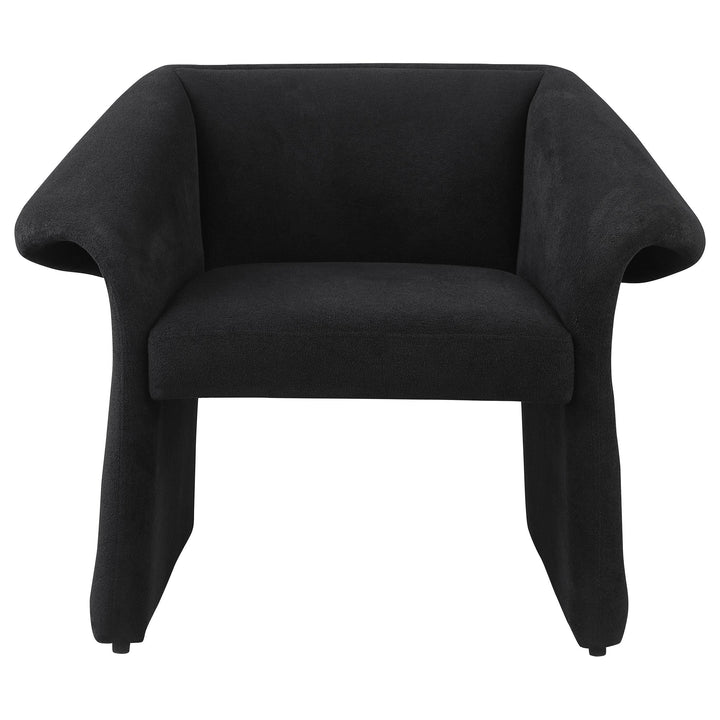 Coaster Furniture 907524 Ramsey Upholstered Sloped Arm Accent Chair Black