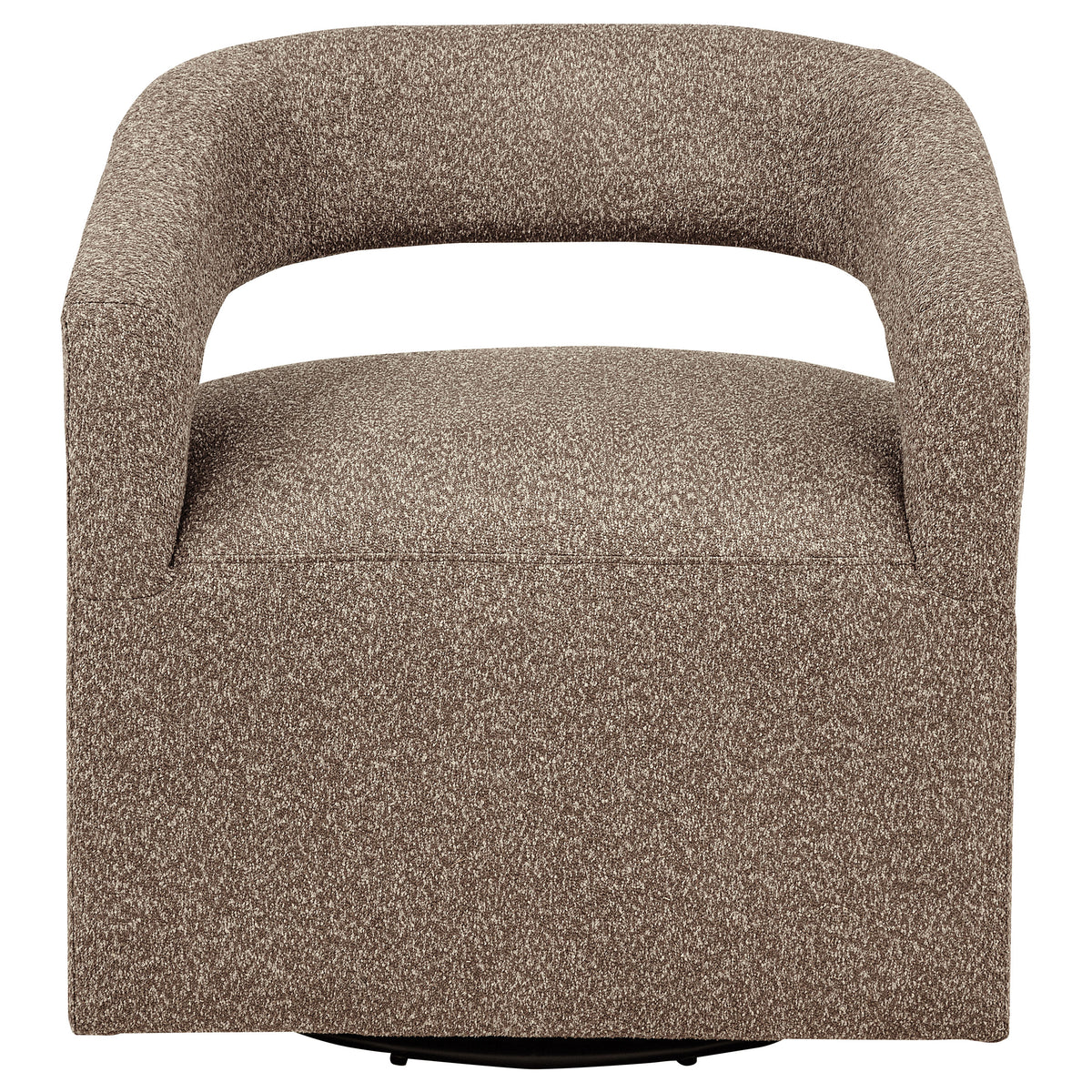 Westhill - Boucle Upholstered Swivel Accent Chair - Rocky Road