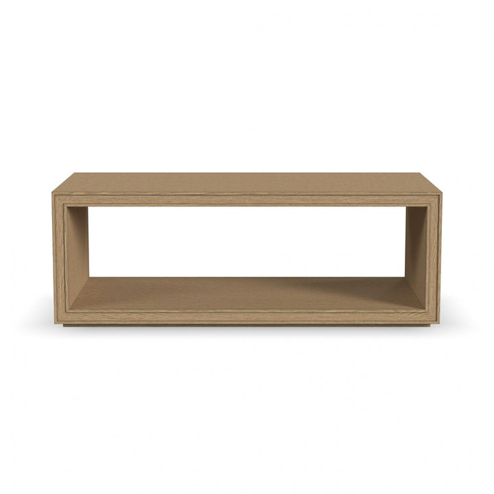 Waterfall Rectangular Coffee Table with Casters