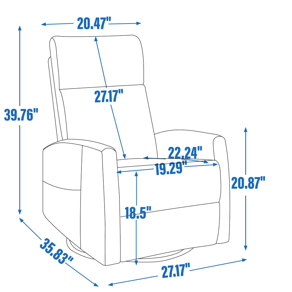heat-massage-manual-recliner-chair-with-rocker-and-swivel-grey-fabric