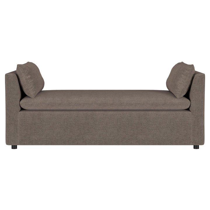 Coaster Furniture 910280 Robin Upholstered Accent Bench with Armrests Brown
