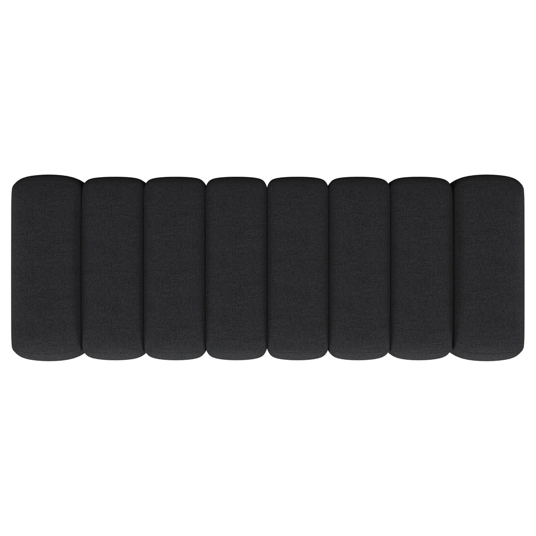 Coaster Furniture 910294 Summer Fabric Upholstered Tufted Accent Bench Charcoal