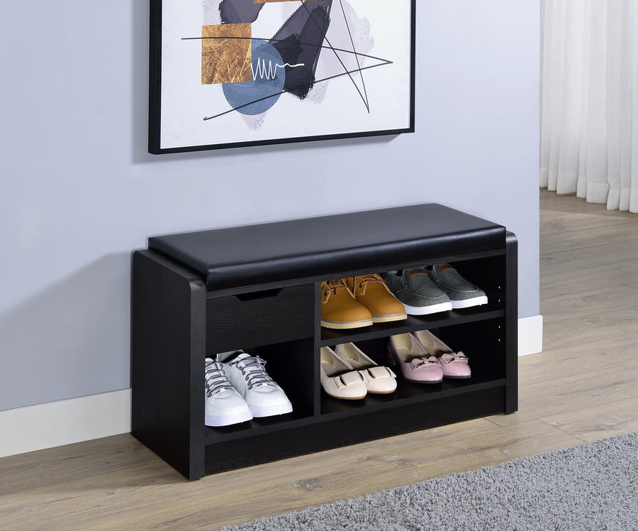 Coaster Furniture 910323 Arrington Storage Bench Black