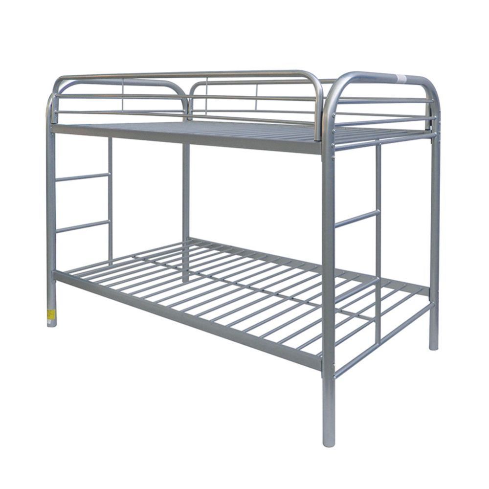 ACME Furniture Thomas Twin Over Twin Bunk Bed Silver