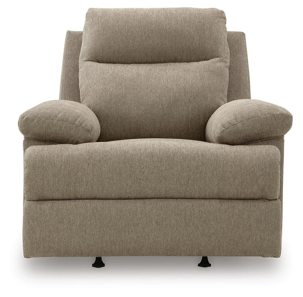 Side-Swipe Recliner - Beige (4)
