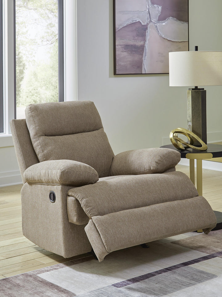 Side-Swipe Recliner - Beige (6)