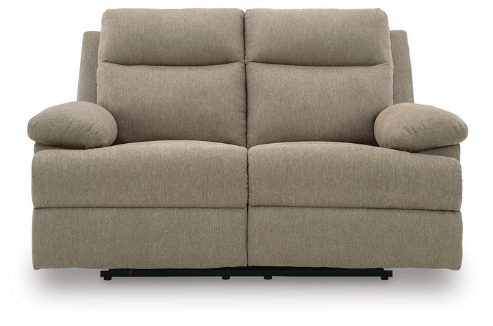 Side-Swipe Reclining Loveseat - Beige (4)