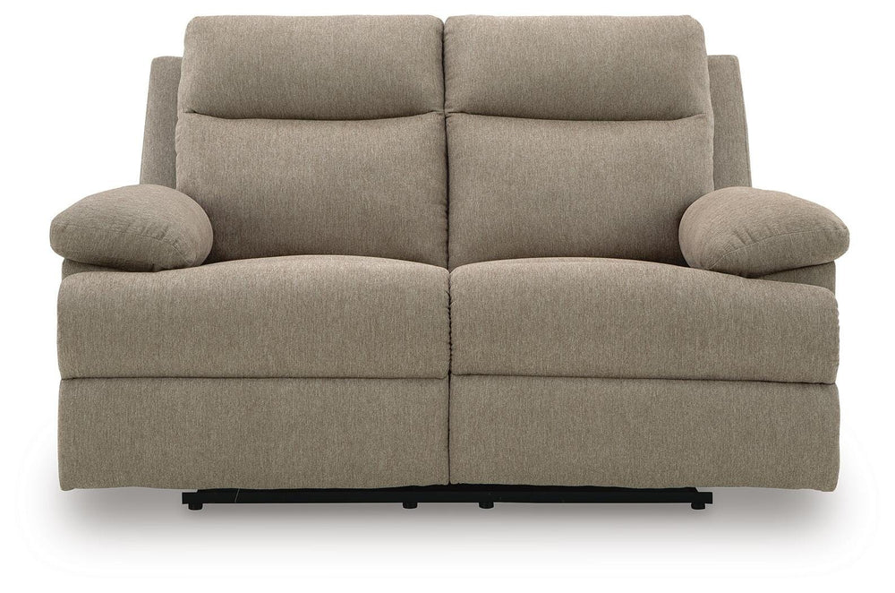 Side-Swipe Reclining Loveseat - Beige (4)