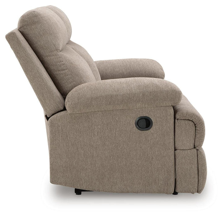 Side-Swipe Reclining Loveseat - Beige (5)