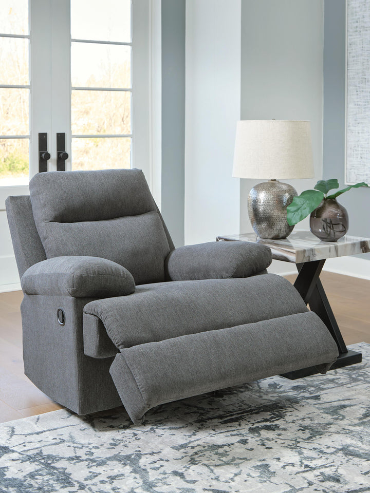 Side-Swipe Recliner - Dark Gray (6)