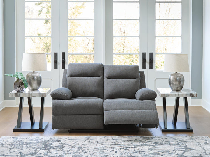 Side-Swipe Reclining Loveseat - Dark Gray (2)