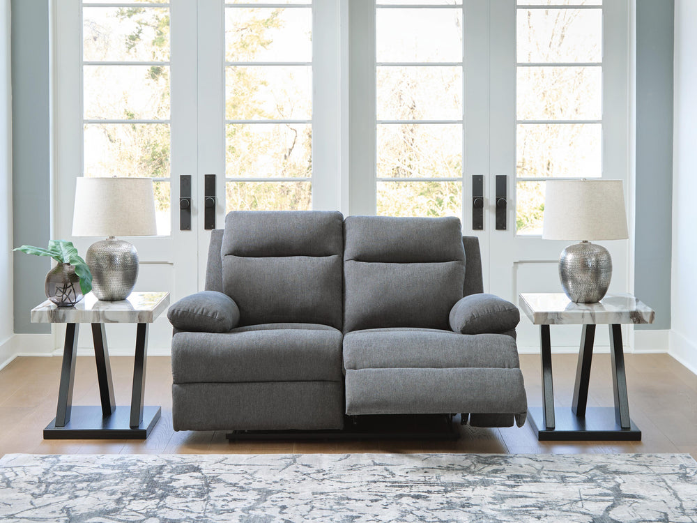 Side-Swipe Reclining Loveseat - Dark Gray (2)