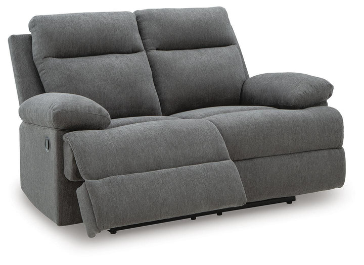 Side-Swipe Reclining Loveseat - Dark Gray (3)