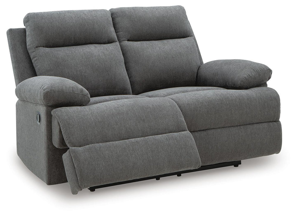 Side-Swipe Reclining Loveseat - Dark Gray (3)