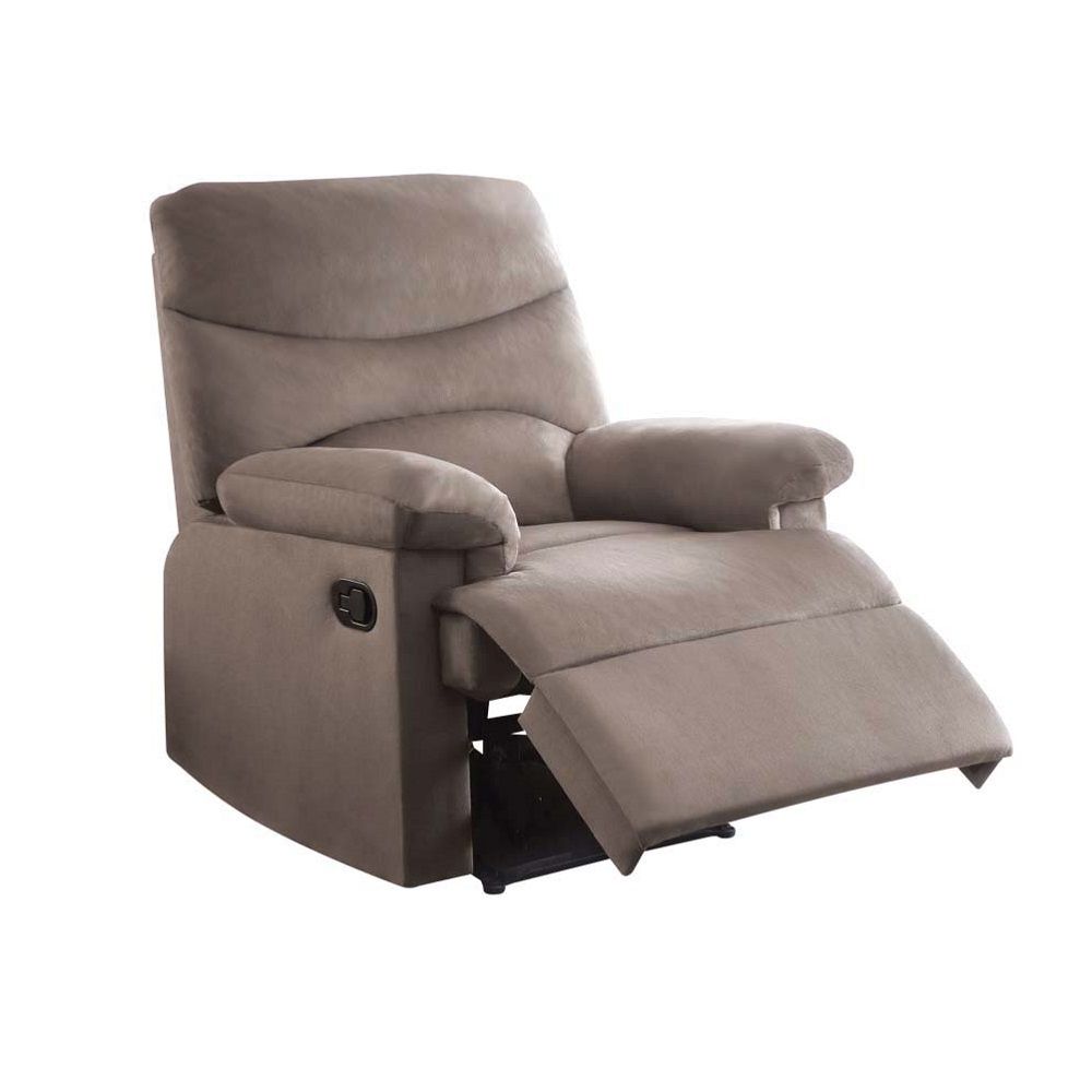 Arcadia - Motion Recliner - Light Brown Woven Fabric