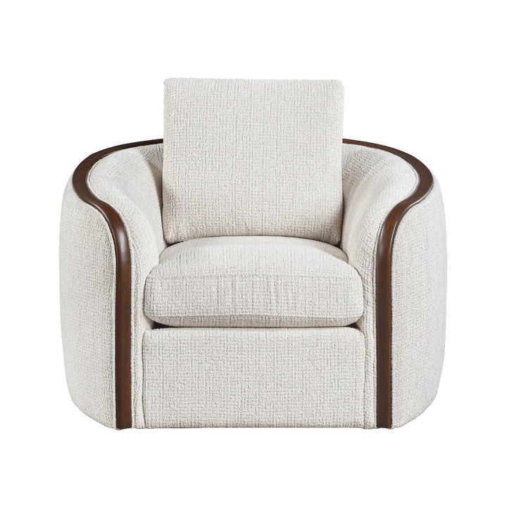 Loom Mid-Century Modern Chenille Sofa, Loveseat and Swivel Chair