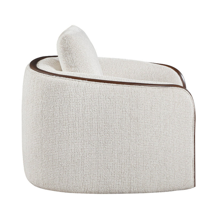 Loom Mid-Century Modern Chenille Sofa, Loveseat and Swivel Chair