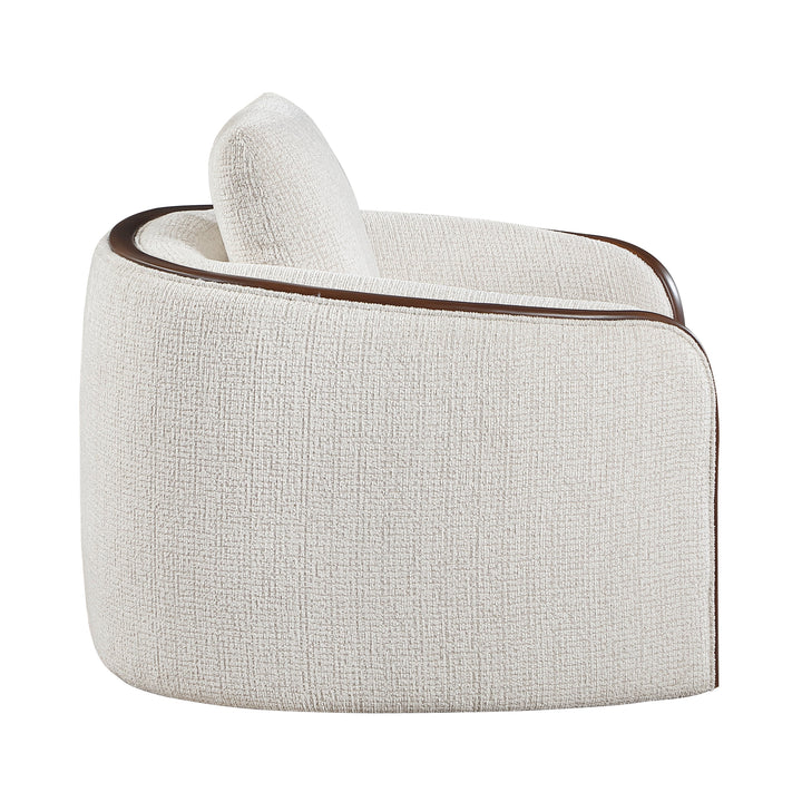 Loom Mid-Century Modern Chenille Sofa, Loveseat and Swivel Chair