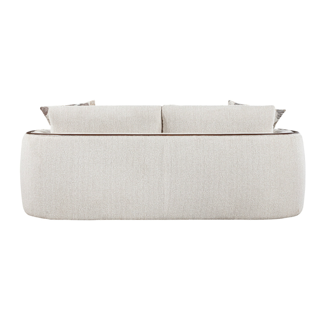 Loom Mid-Century Modern Chenille Sofa, Loveseat and Swivel Chair