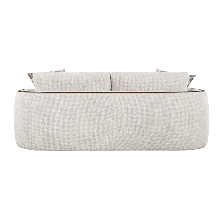 Loom Mid-Century Modern Chenille Sofa, Loveseat and Swivel Chair