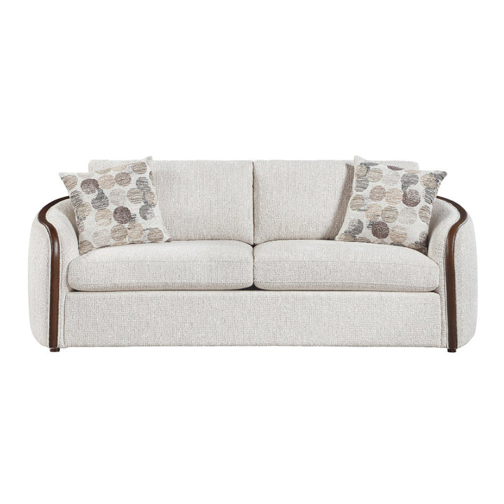 Loom Mid-Century Modern Chenille Sofa, Loveseat and Swivel Chair