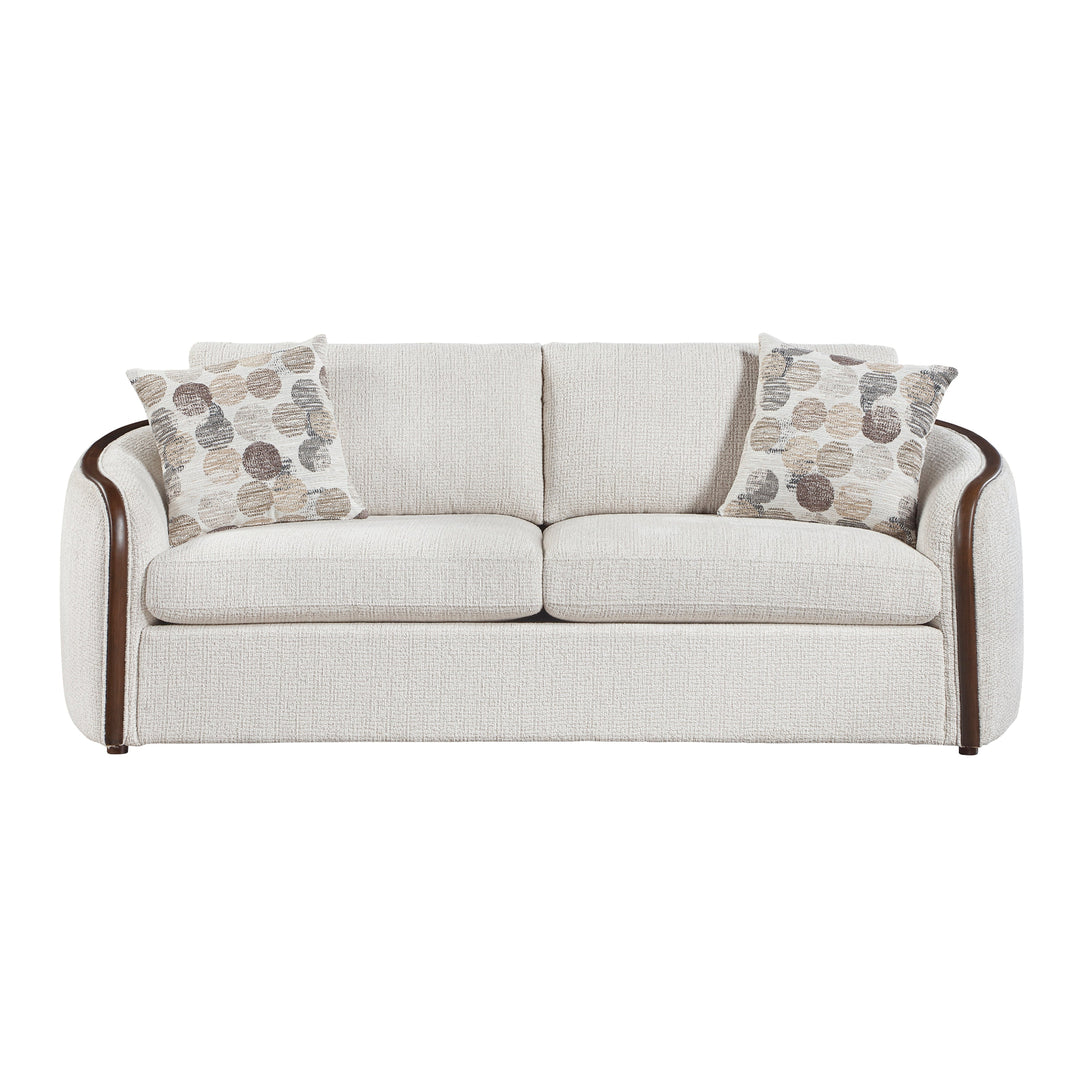 Loom Mid-Century Modern Chenille Sofa, Loveseat and Swivel Chair