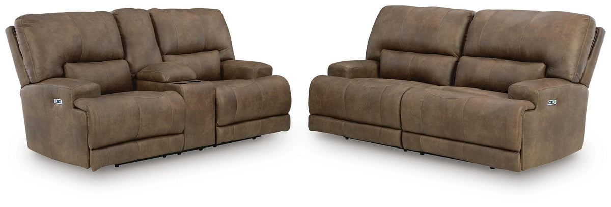 Beckley Place Power Reclining Sofa and Loveseat (1)
