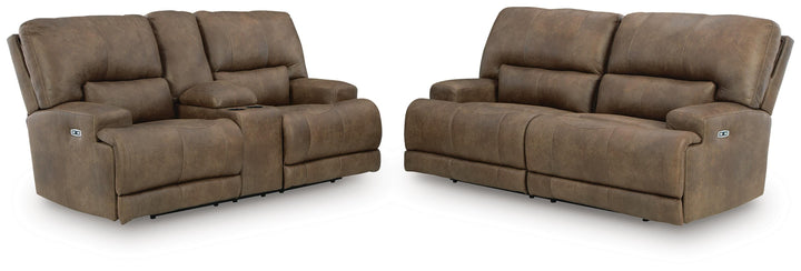 Beckley Place Power Reclining Sofa and Loveseat (1)