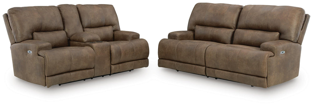 Beckley Place Power Reclining Sofa and Loveseat (1)