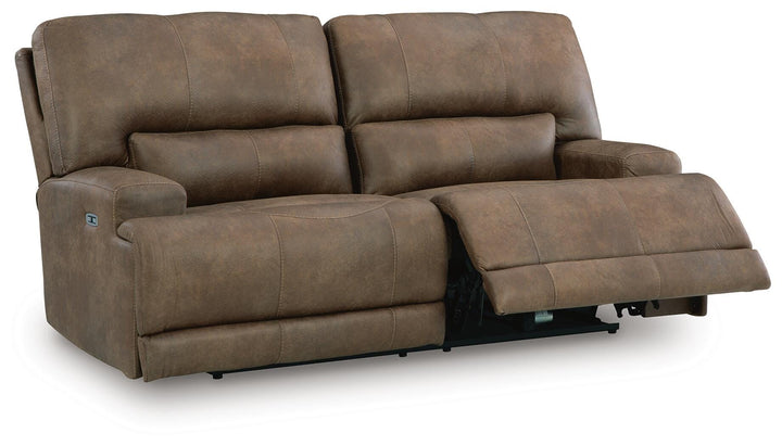 Beckley Place Power Reclining Sofa - Dark Brown (3)
