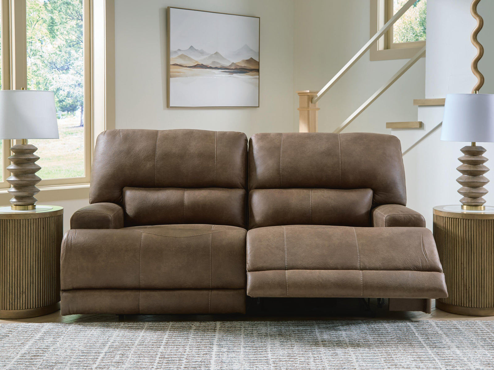 Beckley Place Power Reclining Sofa - Dark Brown (6)