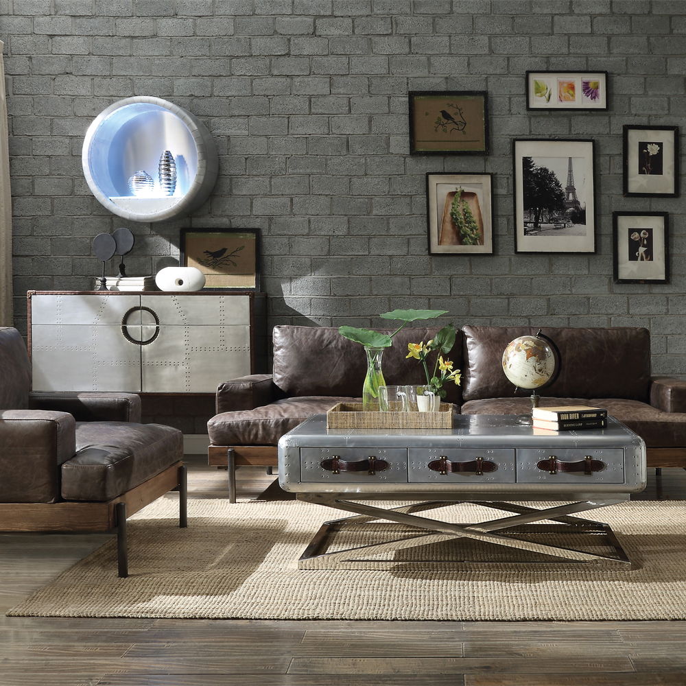 Brancaster - 51" Coffee Table - Aluminum