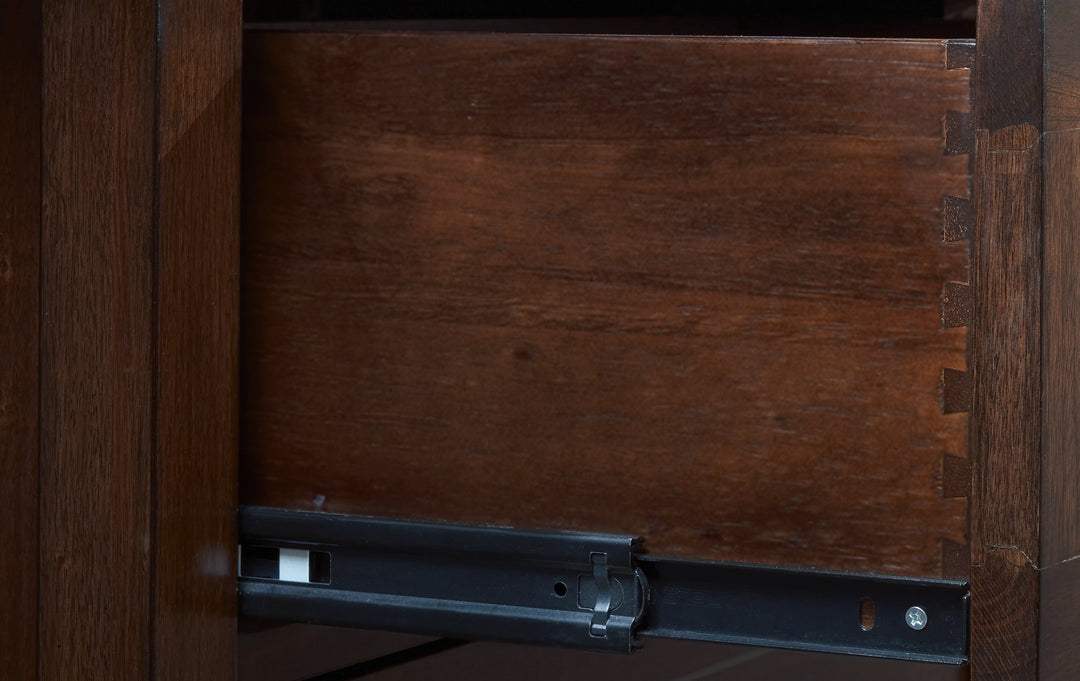 Modus Furniture 4N3589 Paragon Three Drawer Media Chest In Truffle