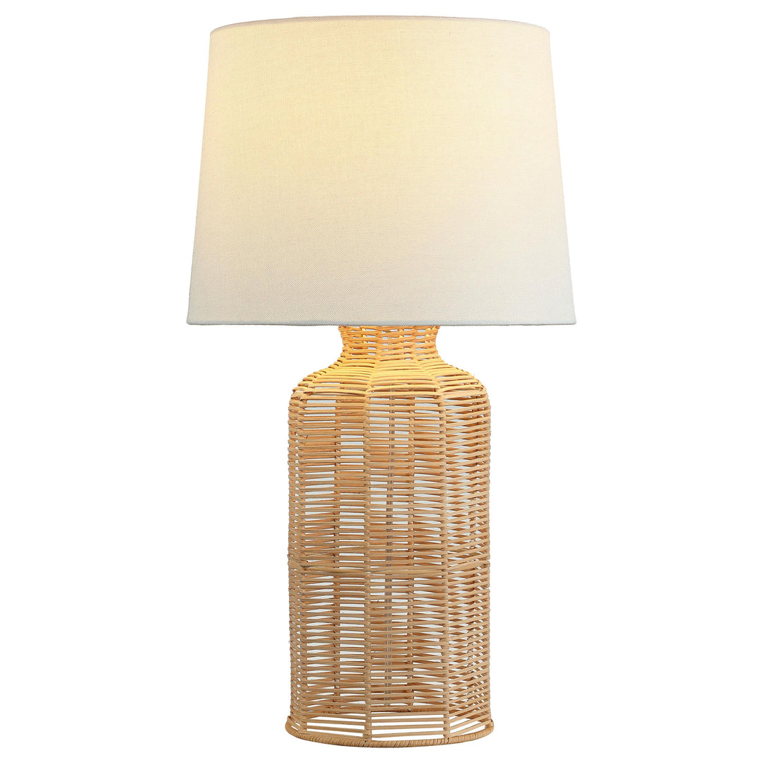 Coaster Furniture 920013 Nairobi Empire Shade Handwoven Rattan Table Lamp Natural